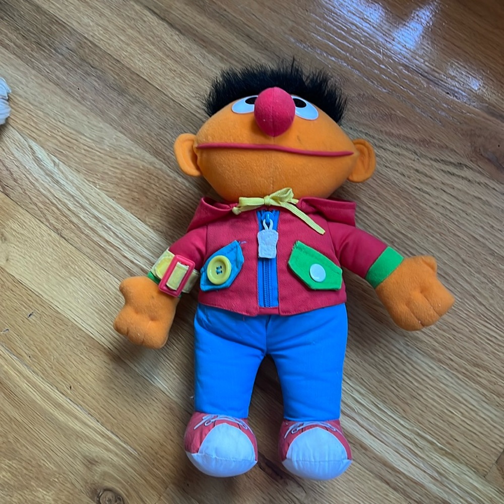 1990’s Dress me up Ernie from Sesame Street, activity doll by Playskool